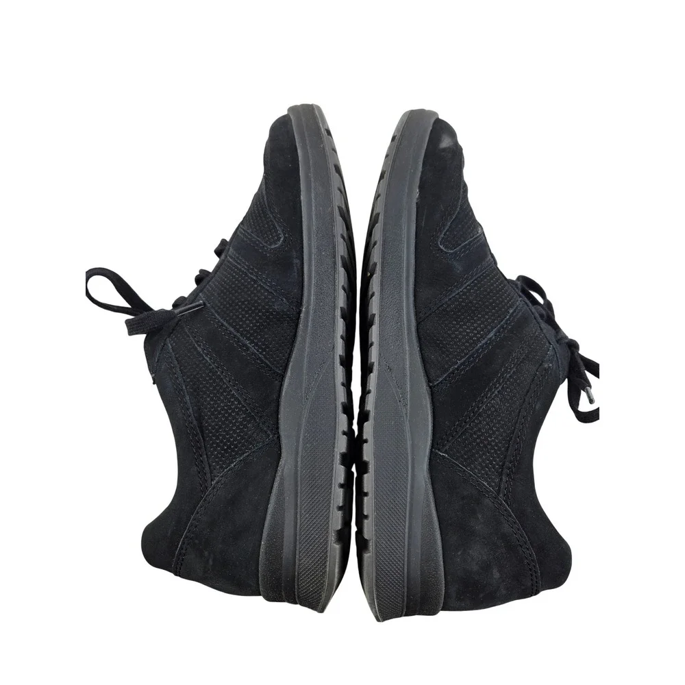 Mephisto Rebeca Perf Black Nubuck Leather Walking Shoes Womens 8.5‎ US 6 EUR